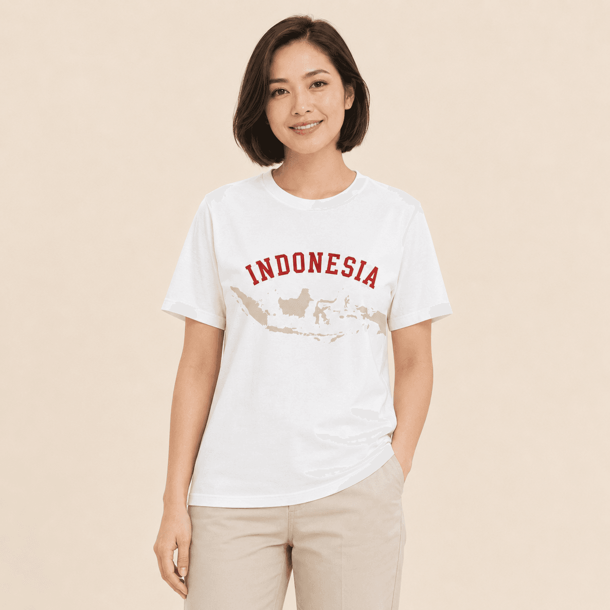 Indonesia Map T-shirt Unisex - Gambar 2