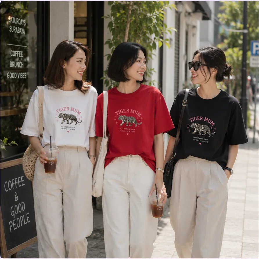 Tiger Mum T-shirt Unisex - Gambar 6