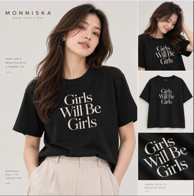 Girls Will Be Girls T-shirt - Gambar 2