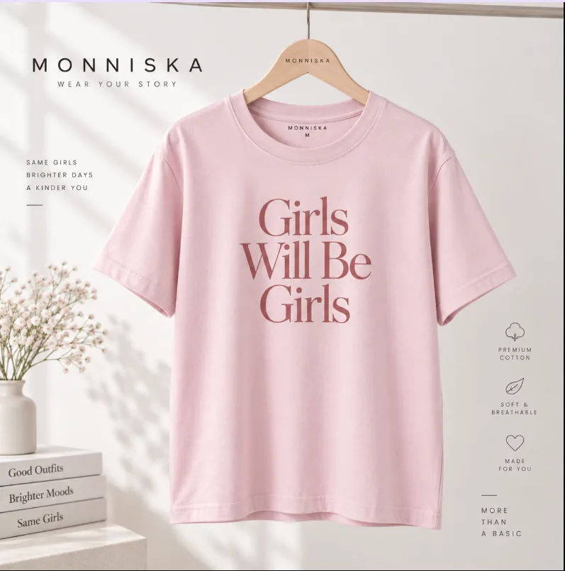 Girls Will Be Girls T-shirt - Gambar 4