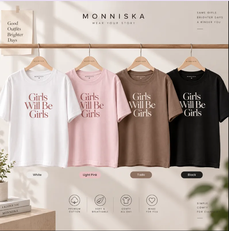 Girls Will Be Girls T-shirt - Gambar 5